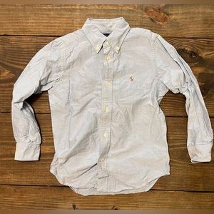 Youth Boys Ralph Lauren Polo Long Sleeve Button Shirt
